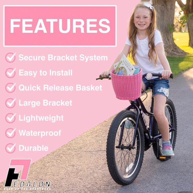 The Pedalon removable bike basket has many unique features.